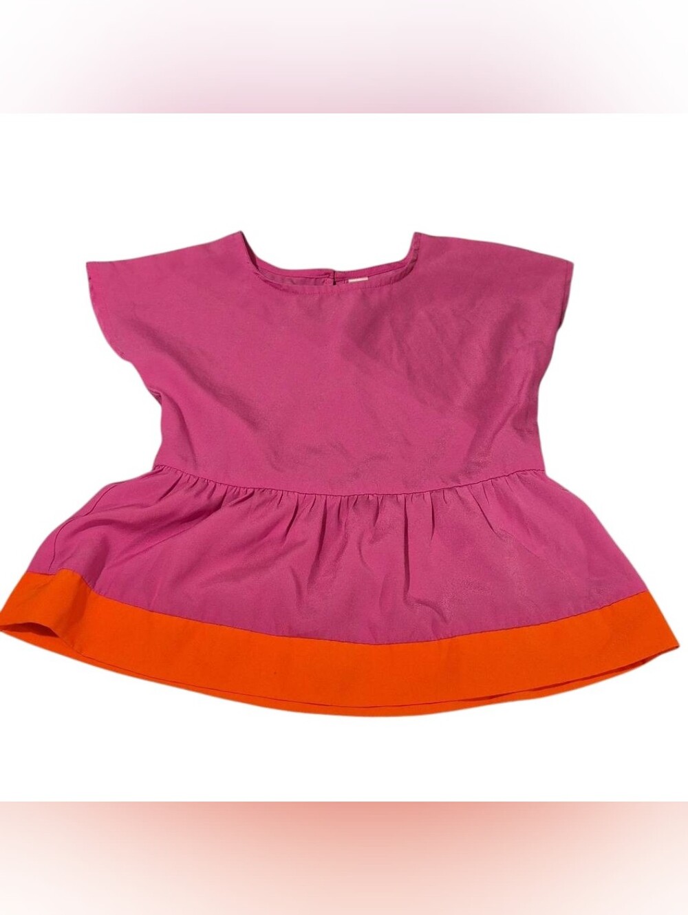 Cherokee Hot Pink Blouse with Coral Logo Tag